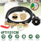 Propane Tank Refill Adapter Propane Bottle Connector With Glow In The Dark Gauge Brass Connector With Hose For Outdoor Stove BBQ