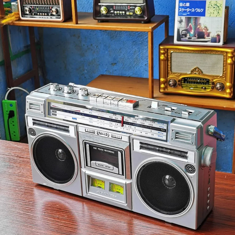 QIQIZHU Retro retro cassette player Bluetooth speaker - ElectronAge