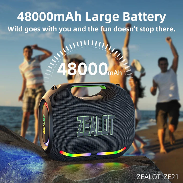 ZEALOT-ZE21 250W Big Power Wireless TWS Subwoofer - ElectronAge