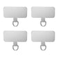 4/1PCS Ultra Thin Stainless Steel Phone Tether Tab Universal Cellphones Lanyard Patch Gasket Hang Rope Straps Metal Card Clip