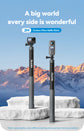 TELESIN 1.2M 3M Carbon Fiber Selfie Stick Monopod Extendable With 1/4 Screw For GoPro Insta360 Osmo Action DJI Action Camera