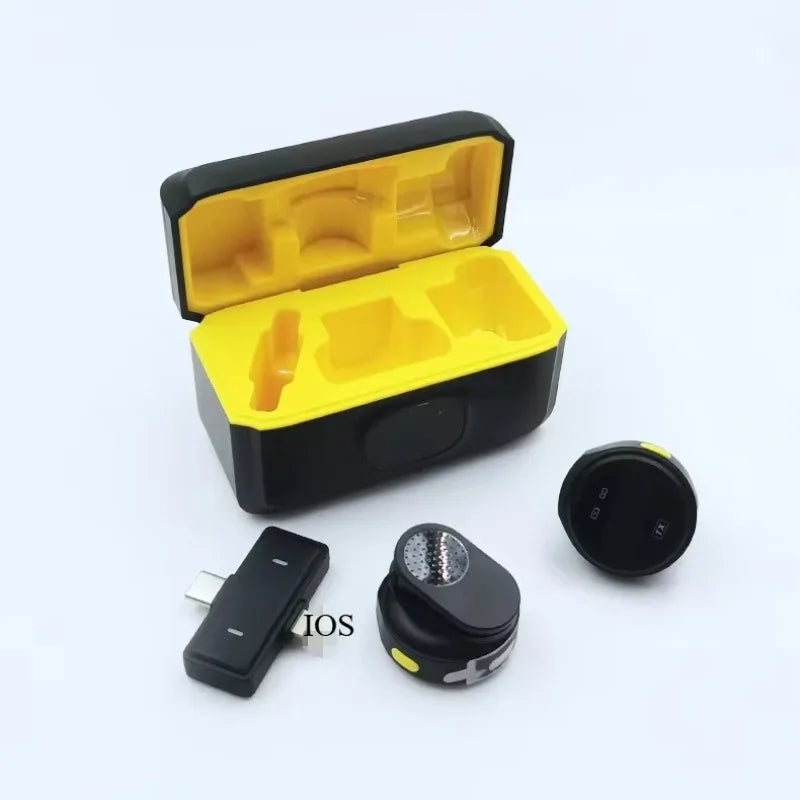 basix Wireless Lavalier Microphone with Charging Case for Live Interview - ElectronAge