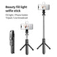 100pcs XT-02 Bluetooth Wireless Remote Selfie Stick Holder Extendable Foldable Handheld Monopod Selfie Stick with Tripod Stand