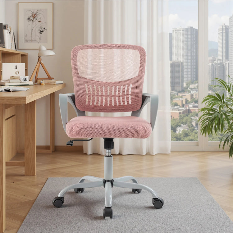 MCQ Fixed Armrest Office Desk Chair - ElectronAge