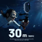 4K Mini WIFI Action Camera 128GB Thumb POV Portable Video Recorder with IPX7 Waterproof Camcorder Helmet Mount Vlogging (Black)
