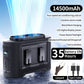 Socoolfan 14500mAh Outdoor Fan Portable Waist Hanging Neck Strong Dual Air Vents Fans for Travel Sports Courier Outdoor Working