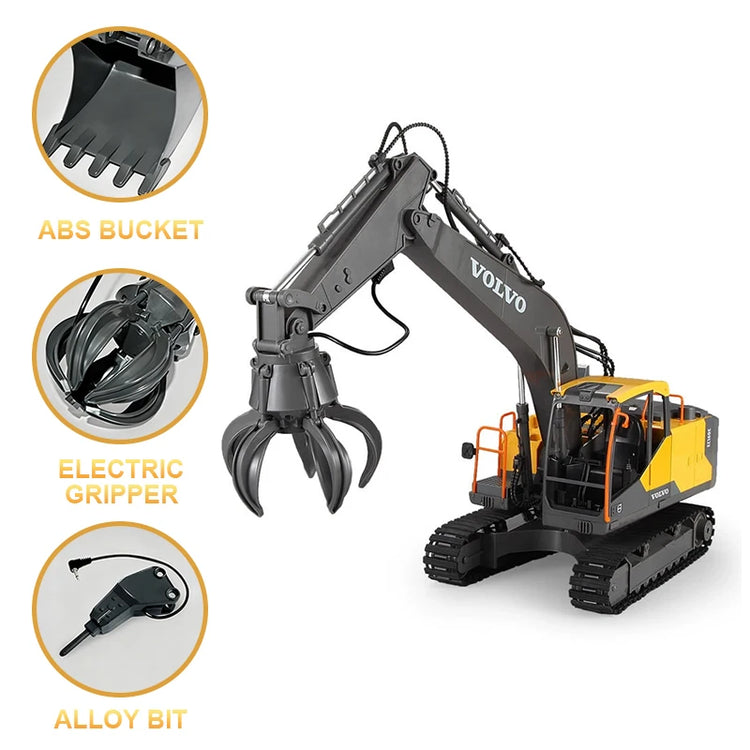 Double E E568 RC Excavator 17 Channel 1:16 3 IN 1 RC Engineering Car - ElectronAge