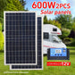 300W 12V Portable Solar Panel Kit Complete Polycrystalline USB Power Outdoor Rechargeable Solar Generator for Home Solar Cell