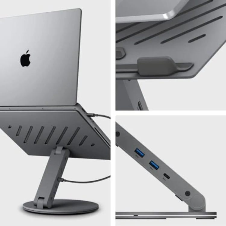 ArcDock Laptop Stand with 6-in-1 Hub - ElectronAge