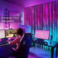 RGBIC Curtain Light String USB Plug Remote Control LED Curtain Light APP Bluetooth Control String Lights for Room Decorations