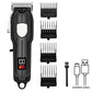 Professional Rechargeable Hair Clipper Hair Trimmer with 8 Limit Combs, LCD Display, Adjustable Blade for Men, Barbers, Home Use