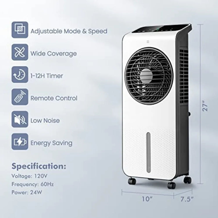 XMSJ Evaporative Air Cooler 3 In 1 Portable Air Conditioner - ElectronAge