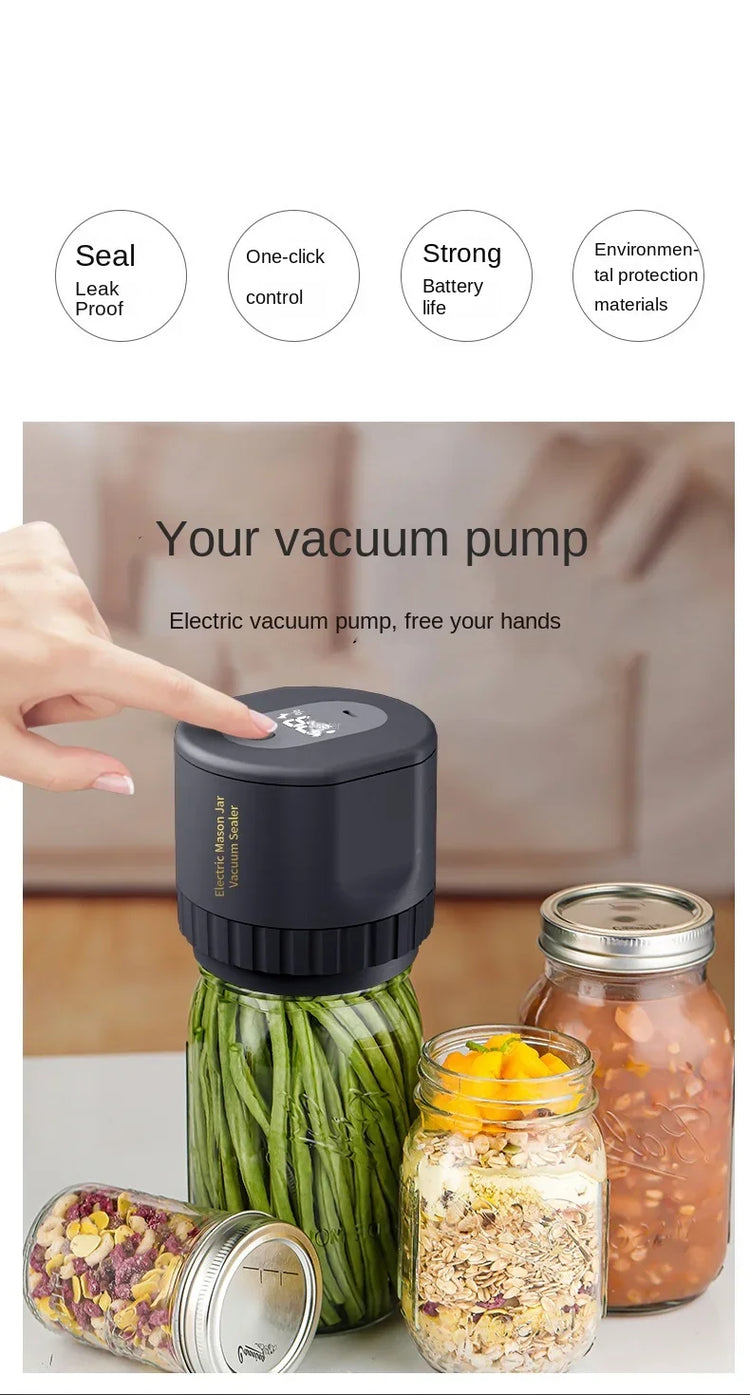 SealMaster Pro Kit Electric Mason Jar Vacuum Sealer Kit - ElectronAge
