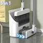 3in 1 Broom and Dustpan Set Floor Brush Long-handled Broom And Dustpan For Home Office School Dorm