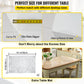 SucceBuy Transparent Desk Cover Protector