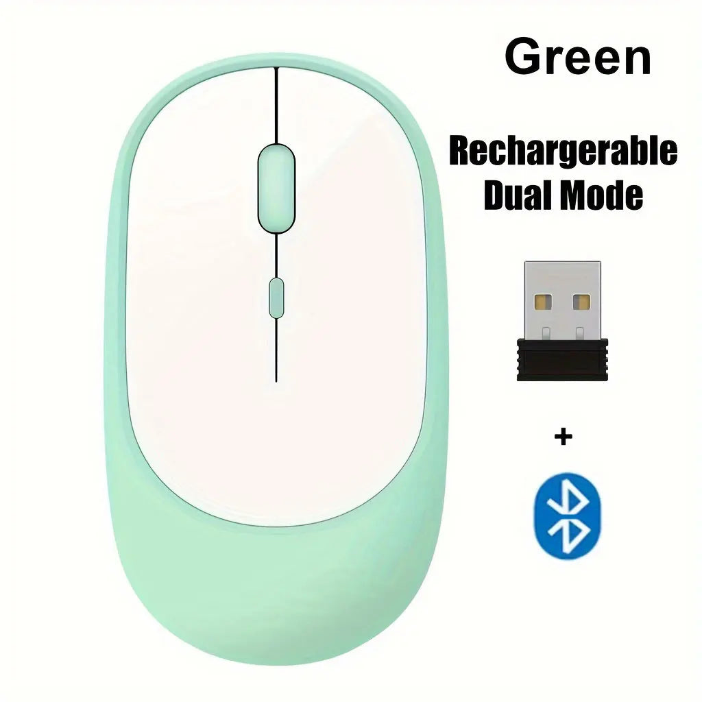 Wireless Mouse Rechargeable Mouse Gamer Dual Modes - ElectronAge