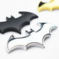 1PCS 3D Bat Shape Car Stickers Cool Metal Badge Car Logo Emblem Sticker Decal Motorcycle Car Styling Decoration Accessories