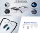 Smart AI translation glasses equipped with anti-blue light lenses, supporting real-time application translation in 164 languages