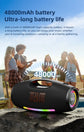 ZEALOT-S89 250W Portable Bluetooth Speaker High Volume Waterproof 48000mAh Wireless TWS Subwoofer Suporrt USB/TF/AUX RGB light.