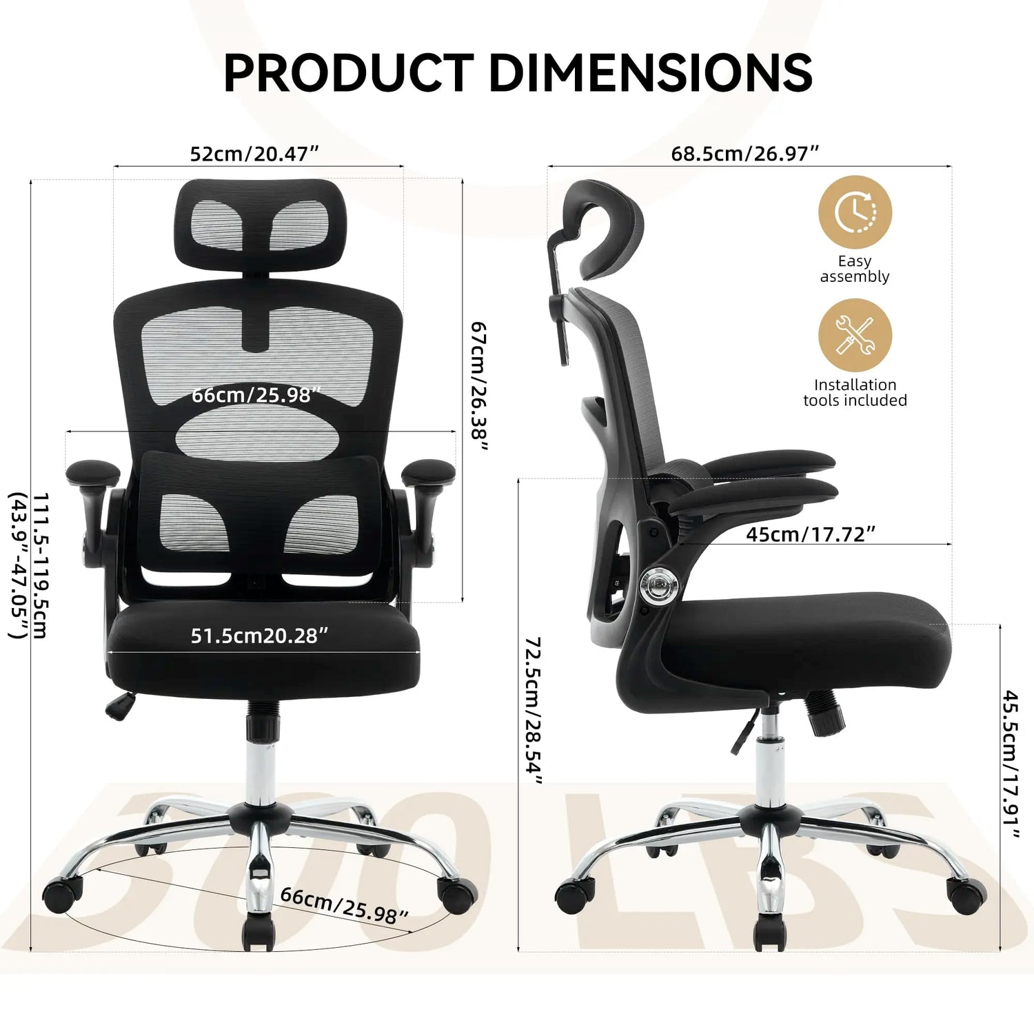 HiMISS Ergonomic High-Back Mesh Chair - ElectronAge