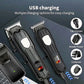 Professional Rechargeable Hair Clipper Hair Trimmer with 8 Limit Combs, LCD Display, Adjustable Blade for Men, Barbers, Home Use