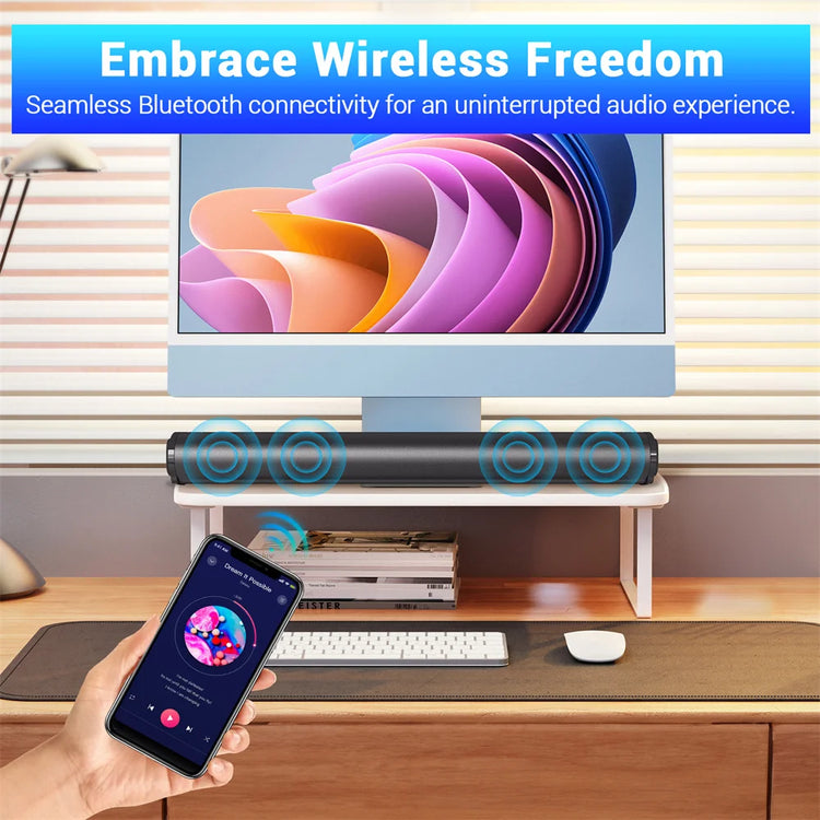 Sound Bar TV Sound System Bluetooth Speaker - ElectronAge