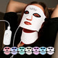 Silicone Red Light Therapy Mask 7 Color LED Face Mask Anti Aging Rejuvenation Brighten Facial Mask with Eye Protection Cushion
