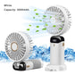 5000mAh Handheld Mini Fan Wireless USB Rechargeable Portable Digital Display Phone Holder Fan 5 Speed Foldable Neck Hanging Fans