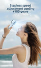 XIAOMI 5200mAh Portable Handheld Fan with Double Ice Cooling, High-Speed Rechargeable USB Fan, Foldable Design