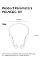 POLVCDG X9 Bone Conduction Earphones 32G IPX8 Waterproof Open Design for Swimming Running Cycling Hanging Earphones - ElectronAge