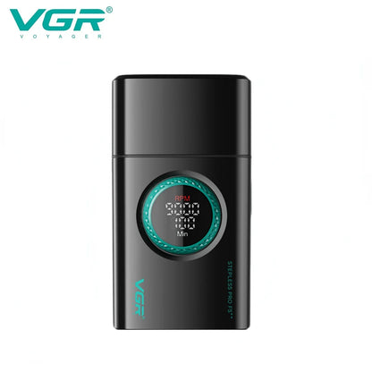 VGR Shaver Professional Shaving Machine Electric Razor Portable Beard Trimmer 9000 RPM Reciprocating LED Shaver for Men V-378 - ElectronAge
