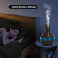 2-piece humidifier diffuser with remote ultra quiet aromatherapy, 7-color night light, and 4 bottles of essential oils