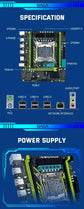 SOYO X99 Motherboard Set With LGA2011-3 Xeon E5 2630 V4 CPU DDR4 8GB (1*8GB)  2133MHz RAM NVME M.2 SATA Computer Accessories