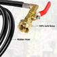 Propane Tank Refill Adapter Propane Bottle Connector With Glow In The Dark Gauge Brass Connector With Hose For Outdoor Stove BBQ