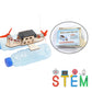 STEM Toys DIY Wooden Sailboat Model Kit Remote Control Boat Science Experiment Educational Project for Kids, Boys Girls Gift