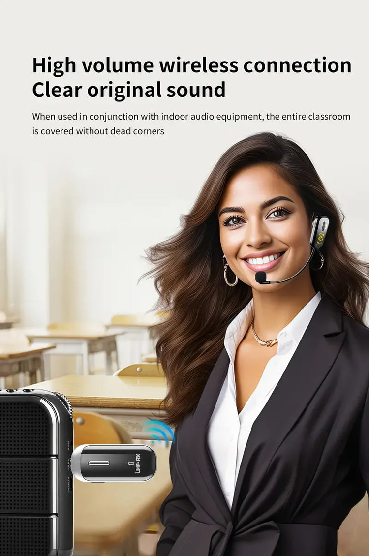 Jyx Wireless Microphone Headset Uhf Wireless Headset and Handheld 2-in-1 Microphone - ElectronAge