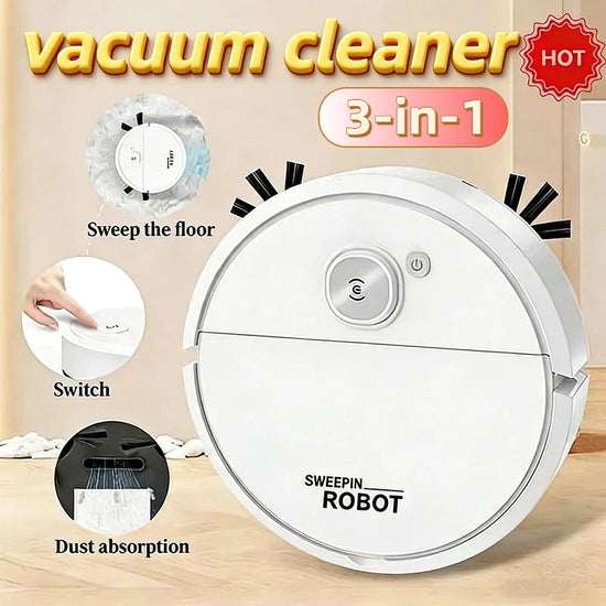 XMSJ 2026 3-in-1 Strong Suction Smart Sweeping Robot - ElectronAge
