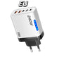 240W 5 In 1 Gan Desktop Charger 3PD 2 USB Fast Charging EU/US Charger Display Light For Iphone Samsung Xiaomi Huawei New