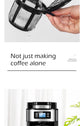 XEOLEO Automatic Coffee Machines 2 In1 Drip LED-Display Electric Bean Coffee Maker Espresso Tea Boiler Drip Mill Beans Grinding