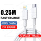 40W PD Fast Charging USB C Charger For iPhone 16 15 14 8 7 Plus 13 12 11 Pro XS Max XR XS X USB Type C Charger Cable Accessories