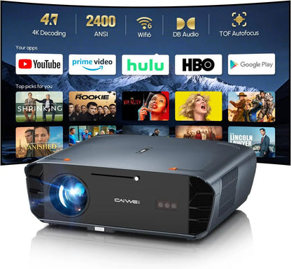XMSJ 4K Smart Projector with HDR10 - ElectronAge