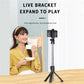 100pcs XT-02 Bluetooth Wireless Remote Selfie Stick Holder Extendable Foldable Handheld Monopod Selfie Stick with Tripod Stand