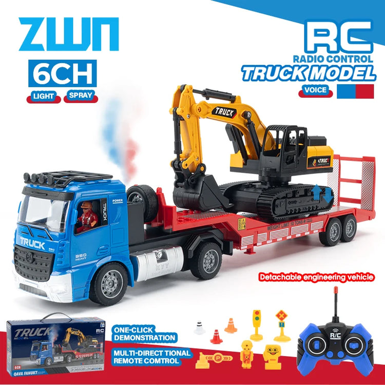 ZWN Remote Control Flatbed Truck Rc Car - ElectronAge
