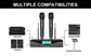 Wireless Microphone G-MARK G320AM Professional UHF 2 Channels Karaoke Mic - ElectronAge