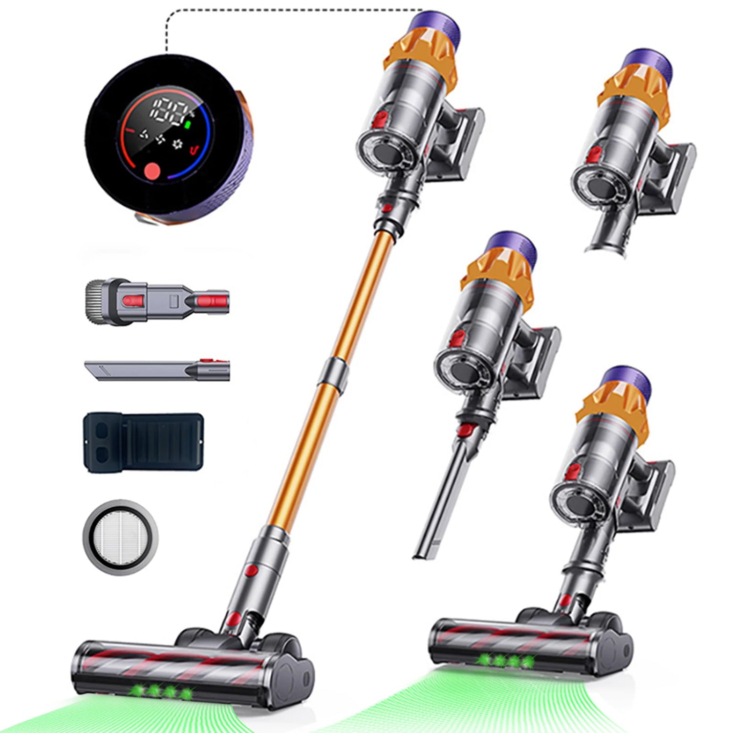 Blossom V18 Cordless Vacuum Cleaner 650W 55000PA – Powerful Brushless Motor, Handheld Home Vacuum - ElectronAge