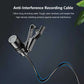 1.5m Mini Portable Lavalier Microphone Condenser Clip-on Lapel Mic Wired USB 3.5mm Type C Microphone For Laptop PC DSLR Camera