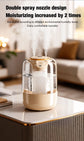 2200ML Air Humidifier USB Double Spray Port Mist Spray Heavy Fog Aroma Diffuser Essential Oils Color Light for Home Bedroom Gift
