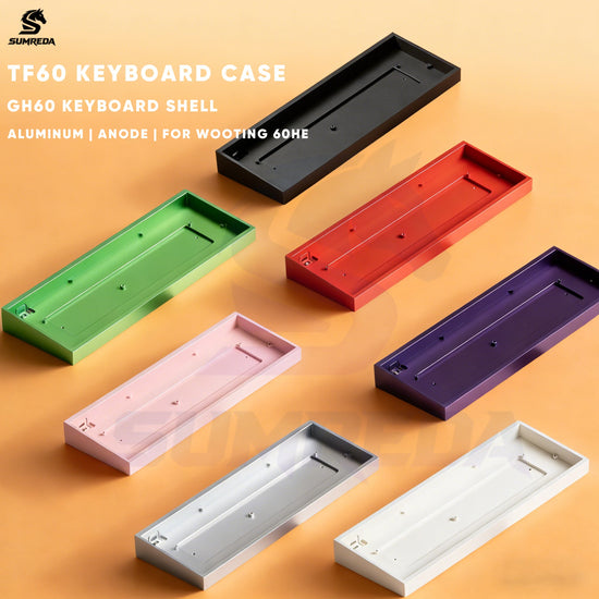 SUMREDA TF60 Aluminum Keyboard Shell GH60 60% Keys Layouts GH60 Keyboard Case For Wooting 60HE Mad 60he Win60 keyboard Cover