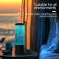 AeroLight Ocean Night Light with Floating Jellyfish - Aquarium Mood Lamp for Bedroom