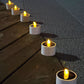 6 Pcs Solar Candles, Flickering Candle Lights, Christmas Halloween Festival Decorations, Outdoor Flameless Night Lights 400mah